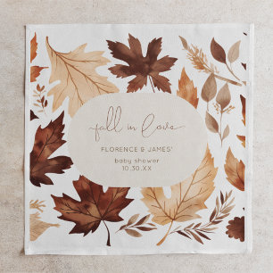 Fall In Love Baby Shower Party Napkin