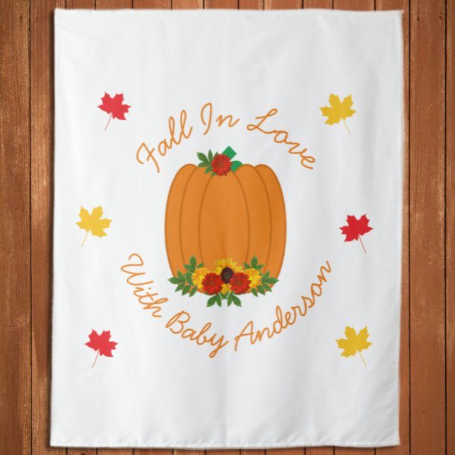 Fall In Love Baby Shower Tapestry (Creator Uploaded)