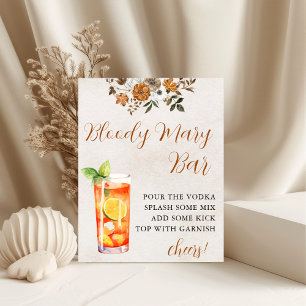 Fall in Love   Bloody Mary Bar Bridal Shower Sign
