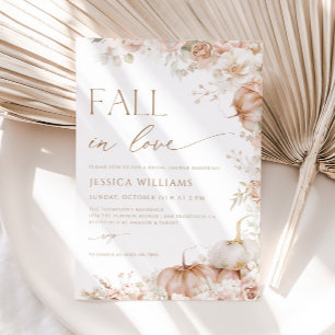 Fall In Love Boho Bridal Shower Invitation
