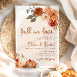 Fall in Love Boho Floral Pumpkin Autumn Wedding Invitation<br><div class="desc">Set the tone for your autumn celebration with these charming Fall in Love Boho Floral Pumpkin Wedding Invitations. Featuring warm fall tones, delicate boho florals, and whimsical pumpkin accents, these invitations capture the essence of the season with rustic elegance. Perfect for fall-themed or boho-inspired weddings, the design is fully customisable,...</div>