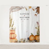 Fall in Love Botanical Pumpkin Autumn Wedding