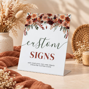 Fall in Love Bridal Shower 8x10 Custom Sign