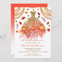 Fall in Love Bridal Shower Dress & Autumn Leaves