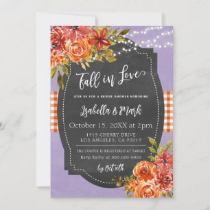 Fall in Love Bridal Shower Invitation
