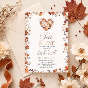 Fall in love Bridal Shower Invitation
