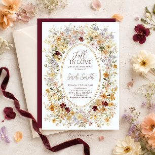 Fall in Love Bridal Shower Invitation
