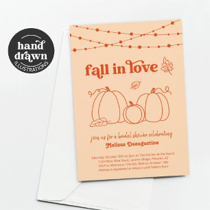 Fall in Love Bridal Shower Invitation
