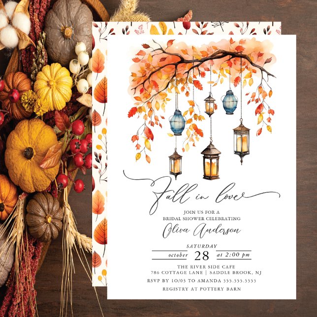 Fall In Love Bridal Shower Invitation (Creator Uploaded)