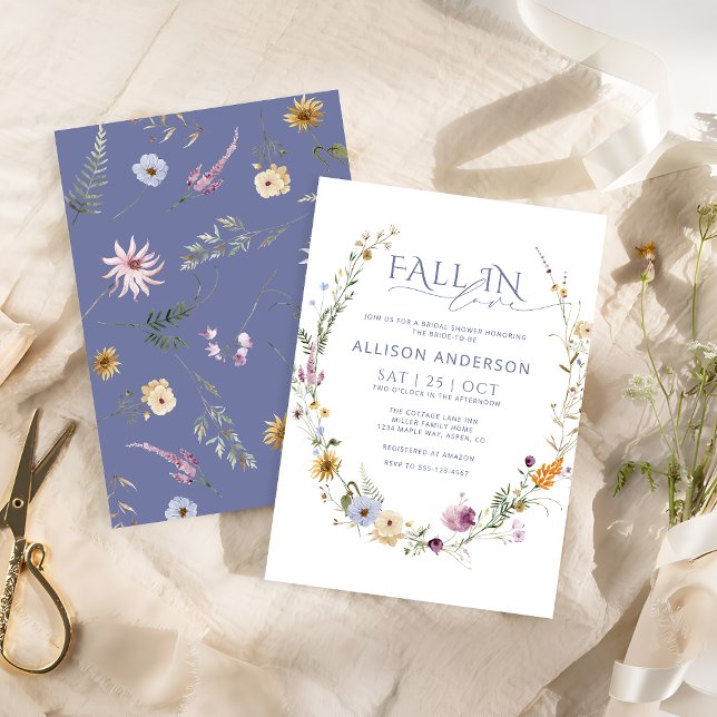 Fall In Love Bridal Shower Invitation (Creator Uploaded)