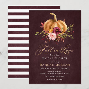 Fall in Love Bridal Shower invitation