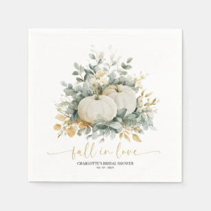 Fall In Love Bridal Shower Napkin