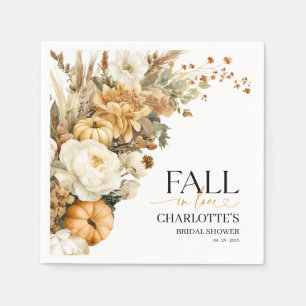 Fall In Love Bridal Shower Napkin