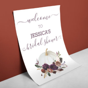 Fall in Love Bridal Shower Pumpkin Poster