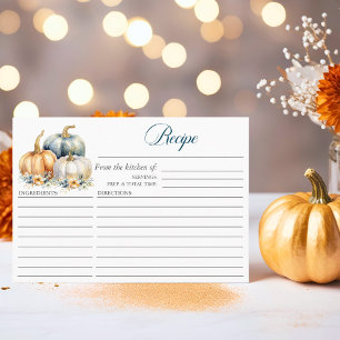 Fall in Love Bridal Shower RECIPE Enclosure 