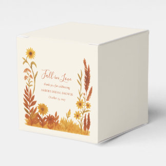 "Fall in Love" Bridal Shower Thank You Favour Favour Box