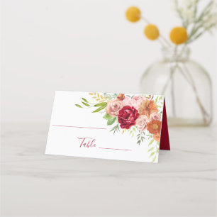  Fall in Love Bridal Shower Wedding Place Card