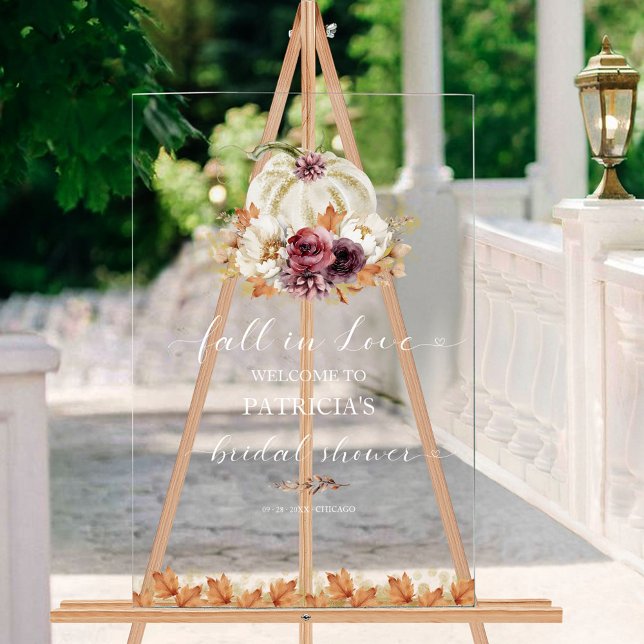 Fall In Love Bridal Shower Welcome Sign (Creator Uploaded)
