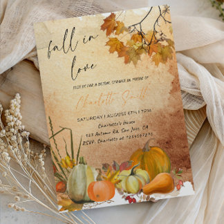 Fall in Love Bride-to-Be Party Invitation