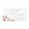 Fall in Love Burgundy Wedding RSVP Card
