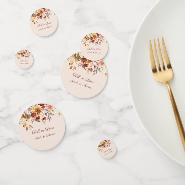 Fall in Love Confetti, Fall in Love Wedding  Confetti (Group)