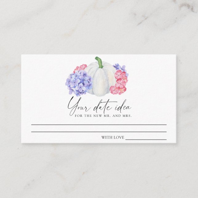 Fall in love - Date night ideas \ Date jar Enclosure Card (Front)