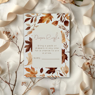 Fall In Love   Diaper Raffle Baby Shower Enclosure Card