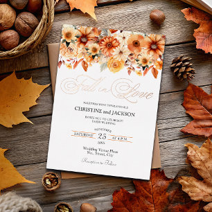 Fall in Love Elegant Boho Floral Wedding Rose
