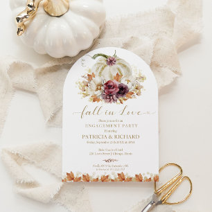Fall In Love Engagement Party Invitation