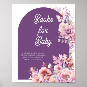 Fall in love floral baby in bloom Books for baby Poster