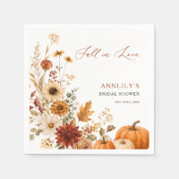 Fall in Love Floral Pumpkin Bridal Shower