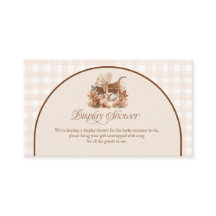 Fall in Love Gingham Display Shower
