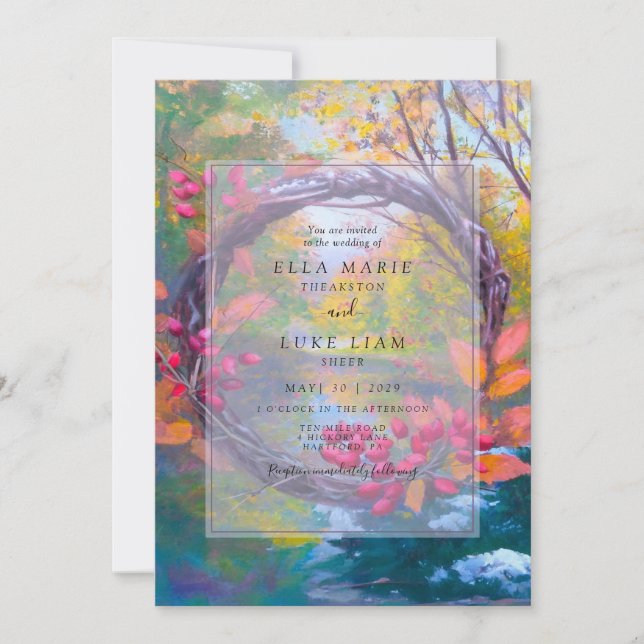 Fall in Love Invitation (Front)