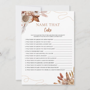 Fall in love   Name That Cake Bridal Shower Game