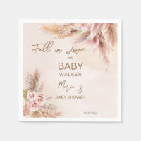Fall in love pampas grass boho baby shower