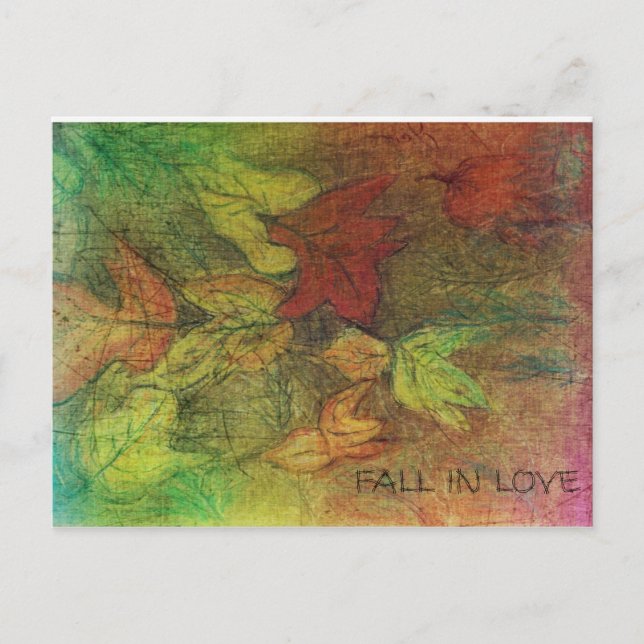 FALL IN LOVE POSTCARD (Front)