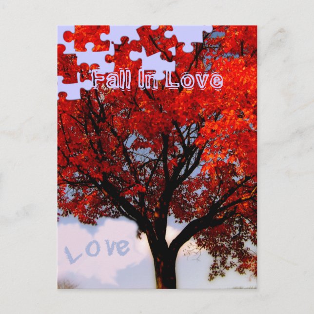 Fall In Love Postcard (Front)