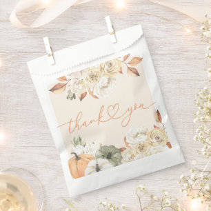 Fall in Love Pumpkin Autumn Baby Shower Favour Bags