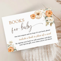 Fall in Love Pumpkin Baby Shower Books For Baby