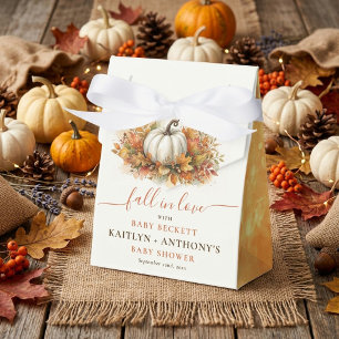 Fall In Love Pumpkin Baby Shower Favour Box