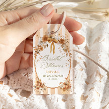 Fall in Love Pumpkin Bridal Shower Thank You