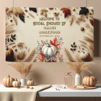 Fall In Love Pumpkin Country Rustic Bridal Shower