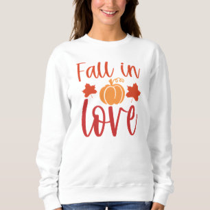 Fall in Love Pumpkin Floral Sweatshirt