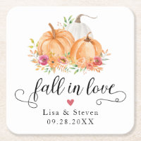 Fall In Love Pumpkins Wedding
