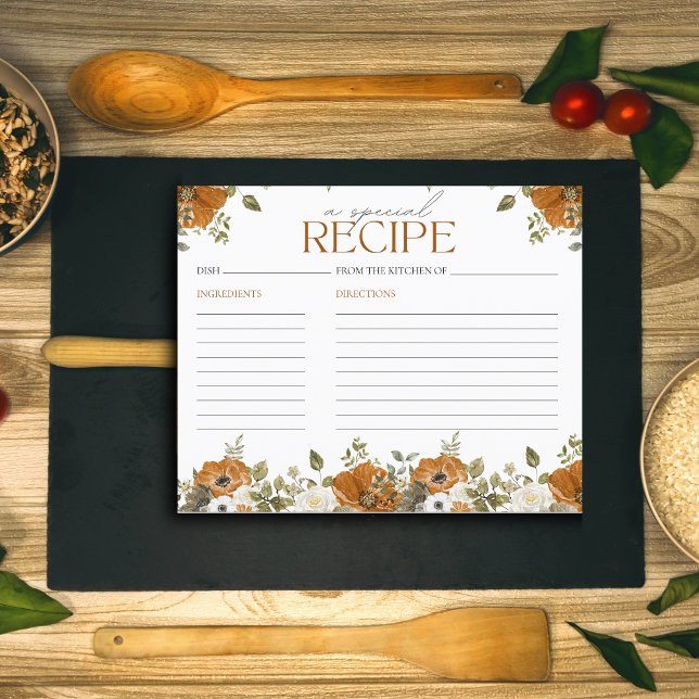 Fall in Love Recipe Card Bridal Shower (Creator Uploaded)