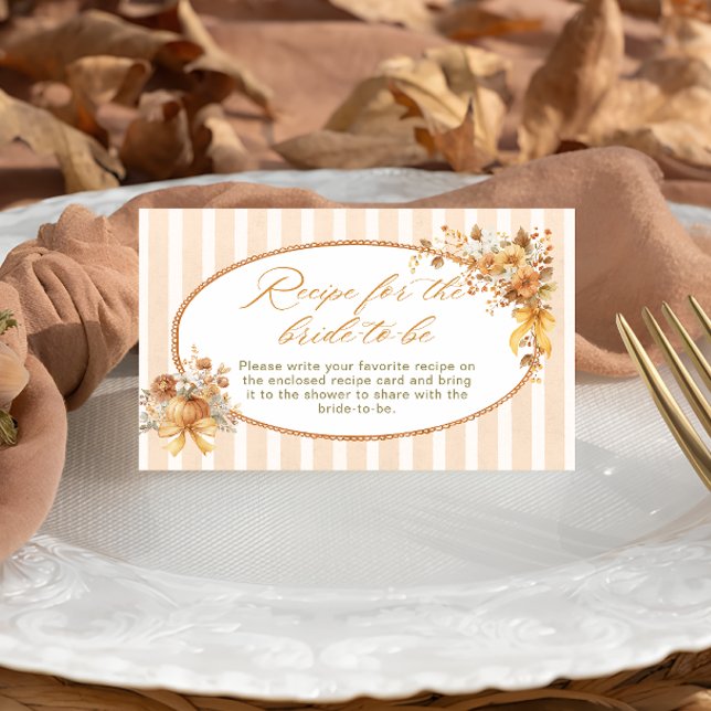 Fall in Love Recipe for the Bride Enclosure Card (Creator Uploaded)