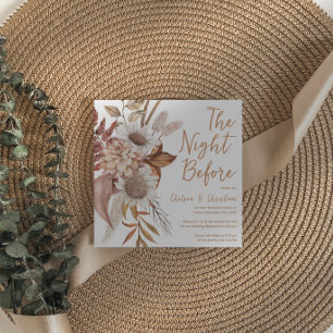 Fall In Love Rustic Autumn Rehearsal Dinner Invitation
