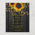 Fall in Love rustic country sunflowers wedding