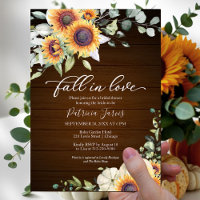 Fall in Love Rustic Pumpkin Sunflower Wedding