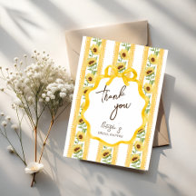Fall in love sunflower yellow stripe bridal shower